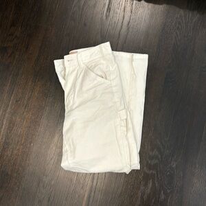 Everlane white carpenter pants